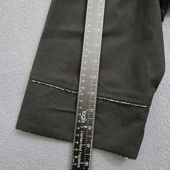 Torrid Women 4 Beaded Trim Black Cropped Blazer Jacket - Picture 11 of 11